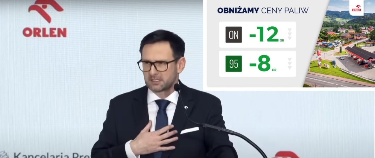 Obajtek obniża ceny za paliwo na majówkę polskaracja.pl