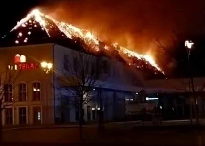 polskaracja.pl: Pożar galerii handlowej w Ełku