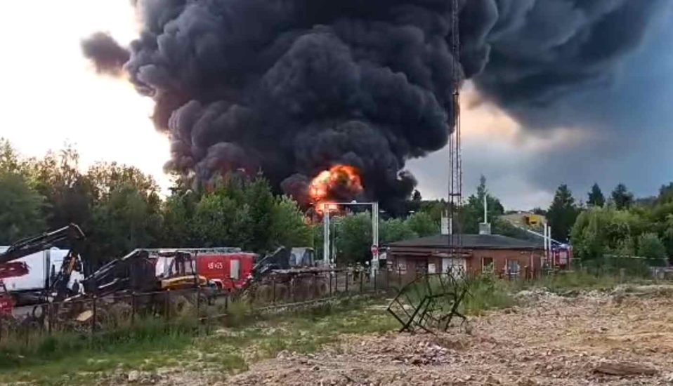 polskracja.pl: Wielki pożar składowiska opon